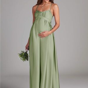 Azazie Llana dress dusty sage A8